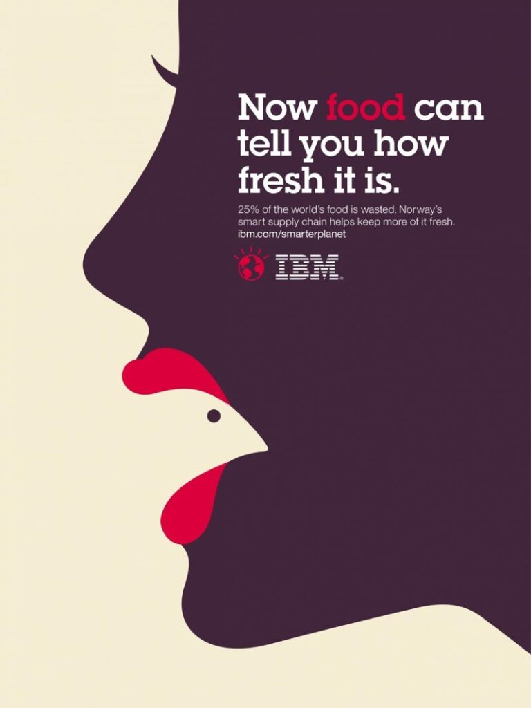 negitive space usage advertisement design