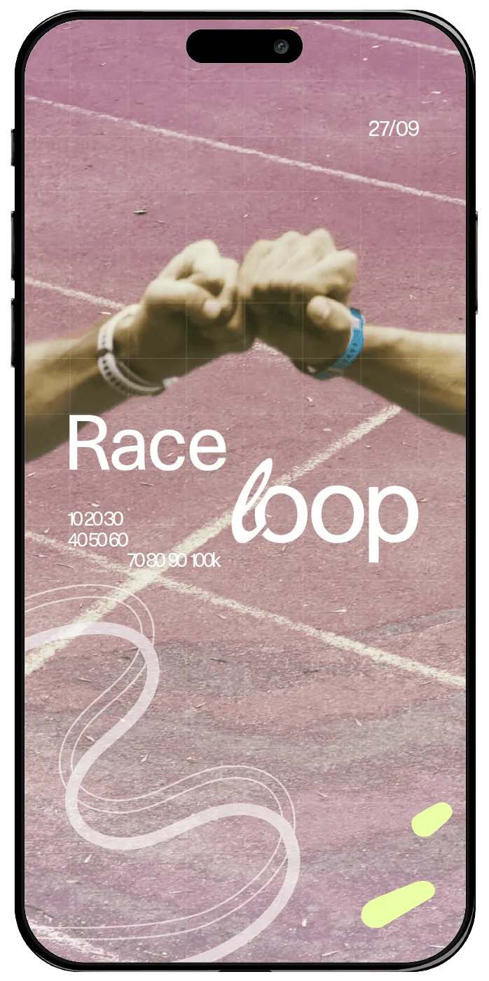 Création d'assets graphiques digitaux et identité visuelle mobile pour l'activation On Running Cloudsurfer Max.