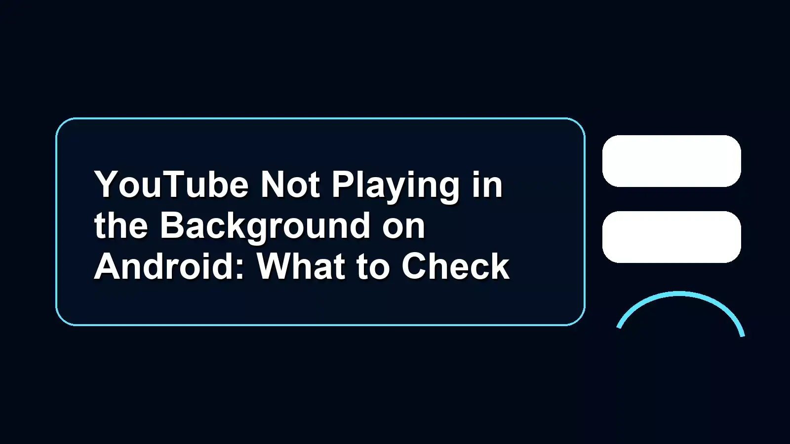 YouTube Not Playing in the Background