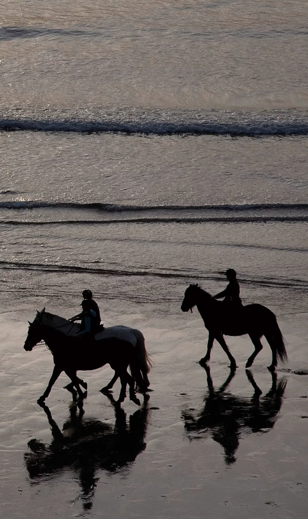 HORSE RIDING BY THE SEA