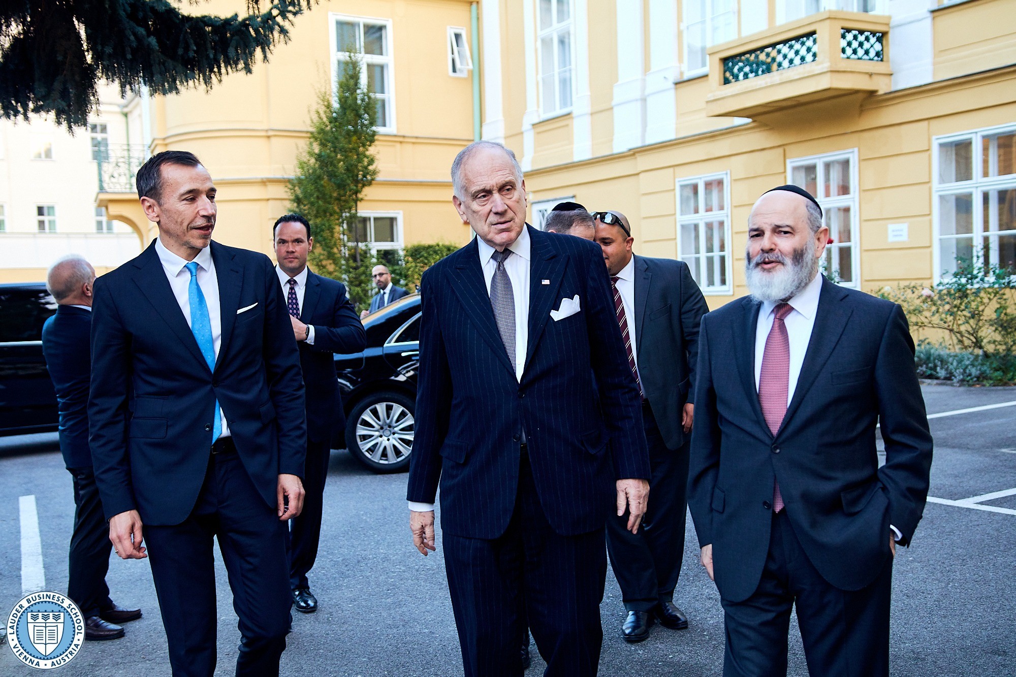 Founder and President Ambassador Ronald S. Lauder, our Vice President Prof. Jacob I. Biderman, the Executive VP and CEO of The Ronald S. Lauder Foundation Rabbi Joshua Spinner, the LBS Executive Director Alexander Zirkler