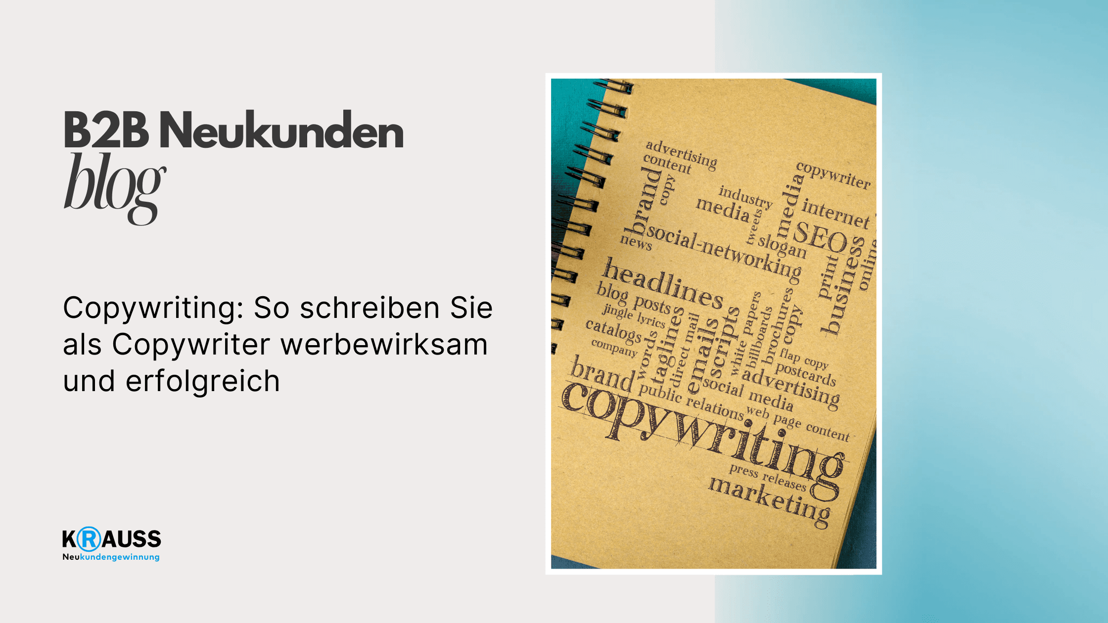 Copywriting: So schreiben Sie als Copywriter werbewirksam und erfolgreich