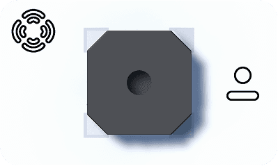 a blue, pink, and green text bubble