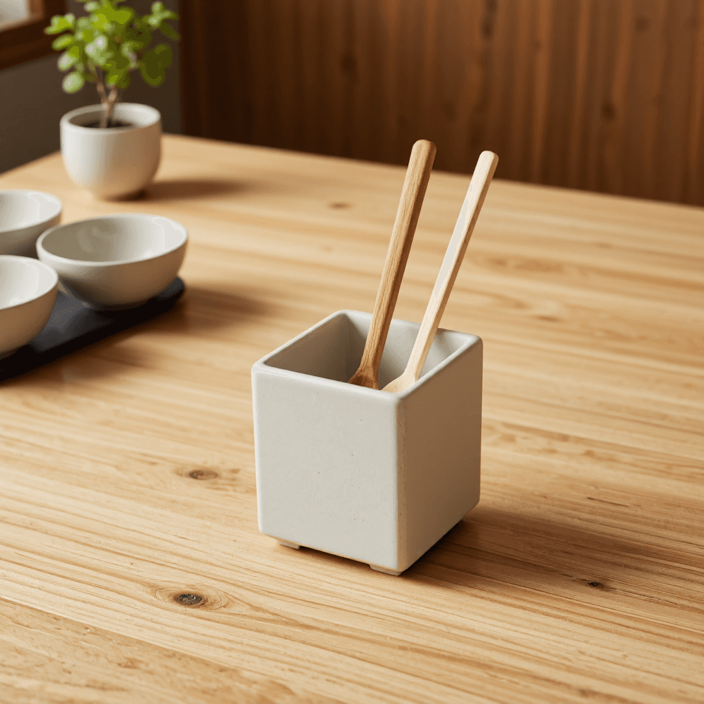 product photography of utensil holder