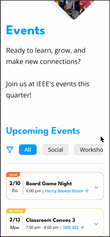 Mobile Projects Page