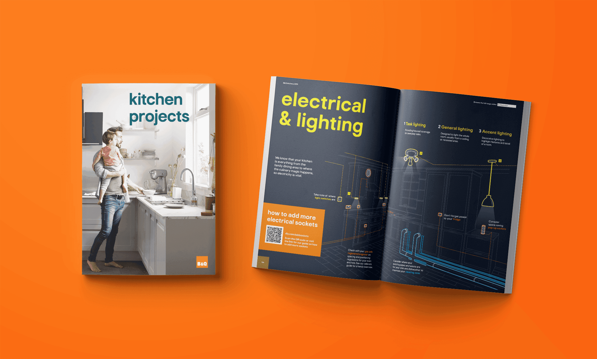 B&A sales booklets with complex illustration