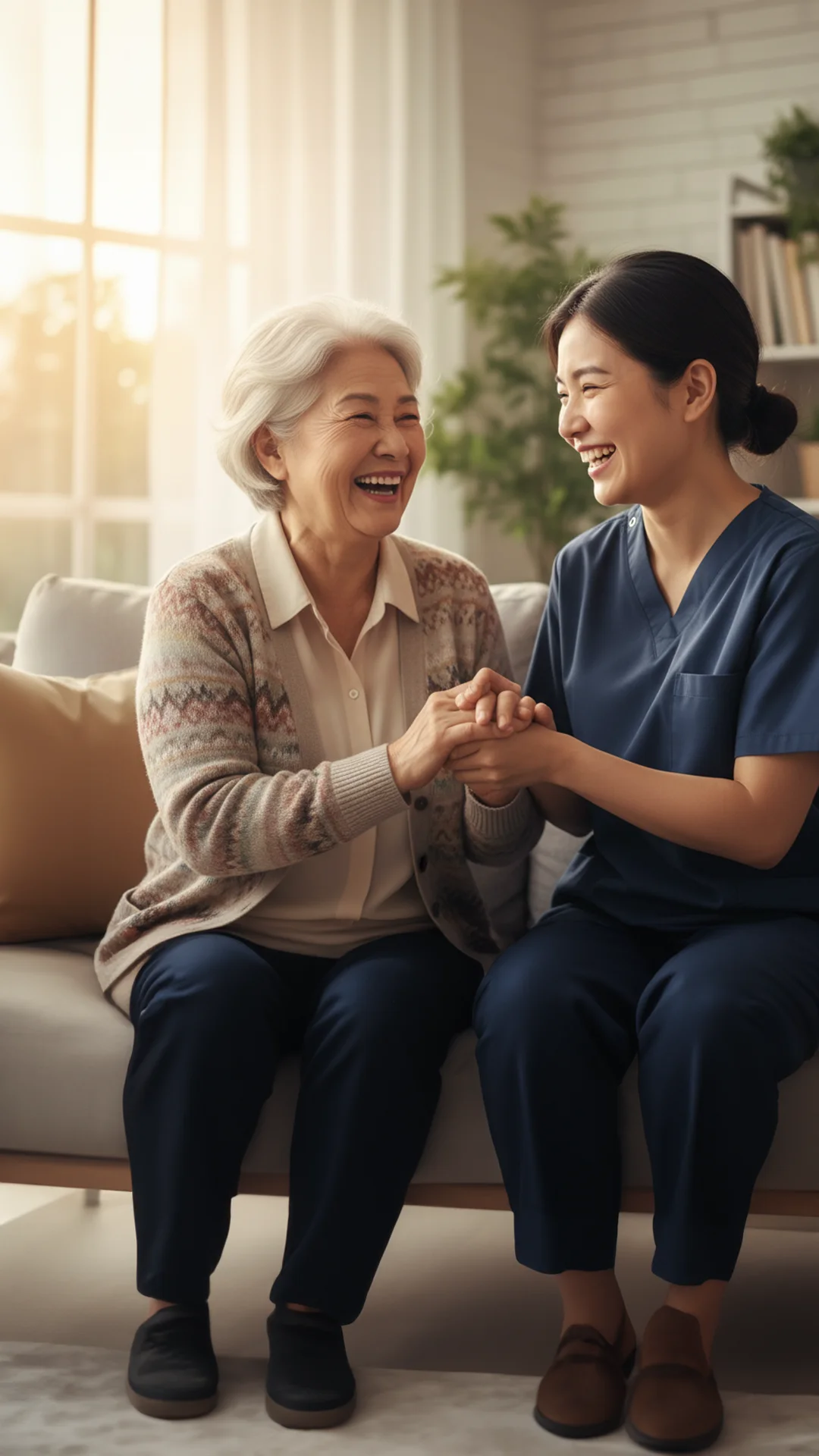 特別護士在台北為長者提供居家護理服務。