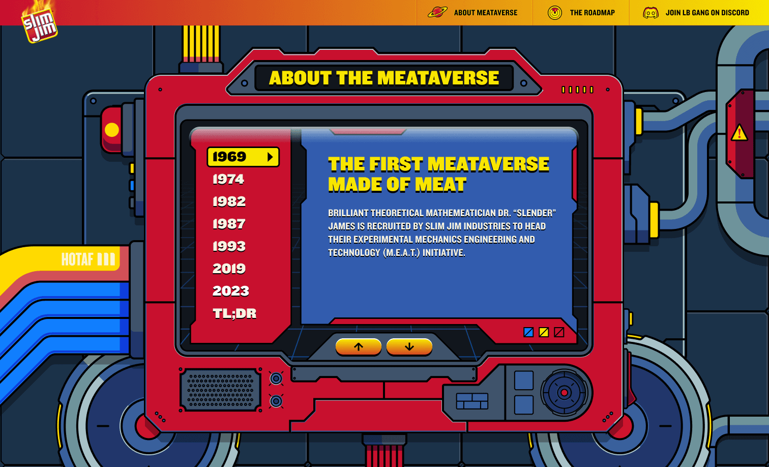 Slim Jim Meataverse Lore Page