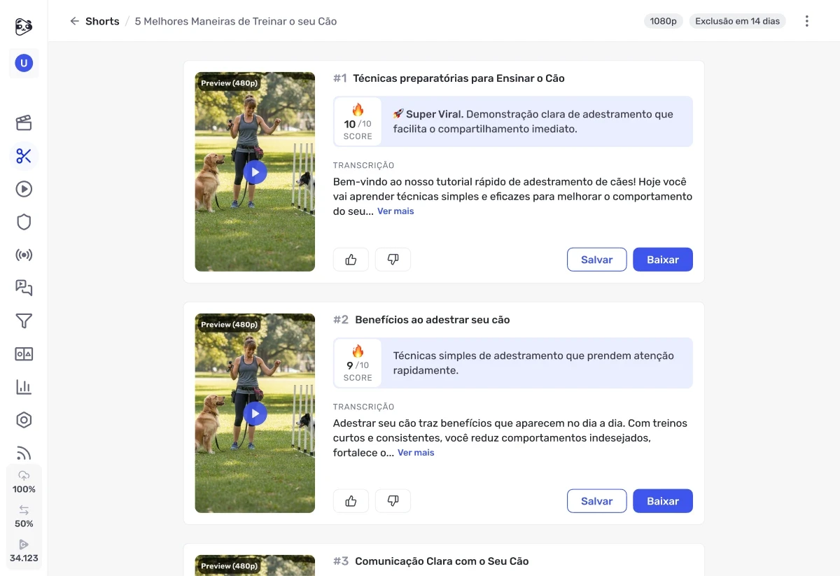 Shorts da Panda Video - Escolha os melhores cortes