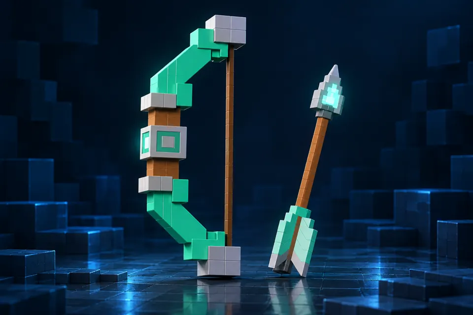 Voxel Bow & arrow