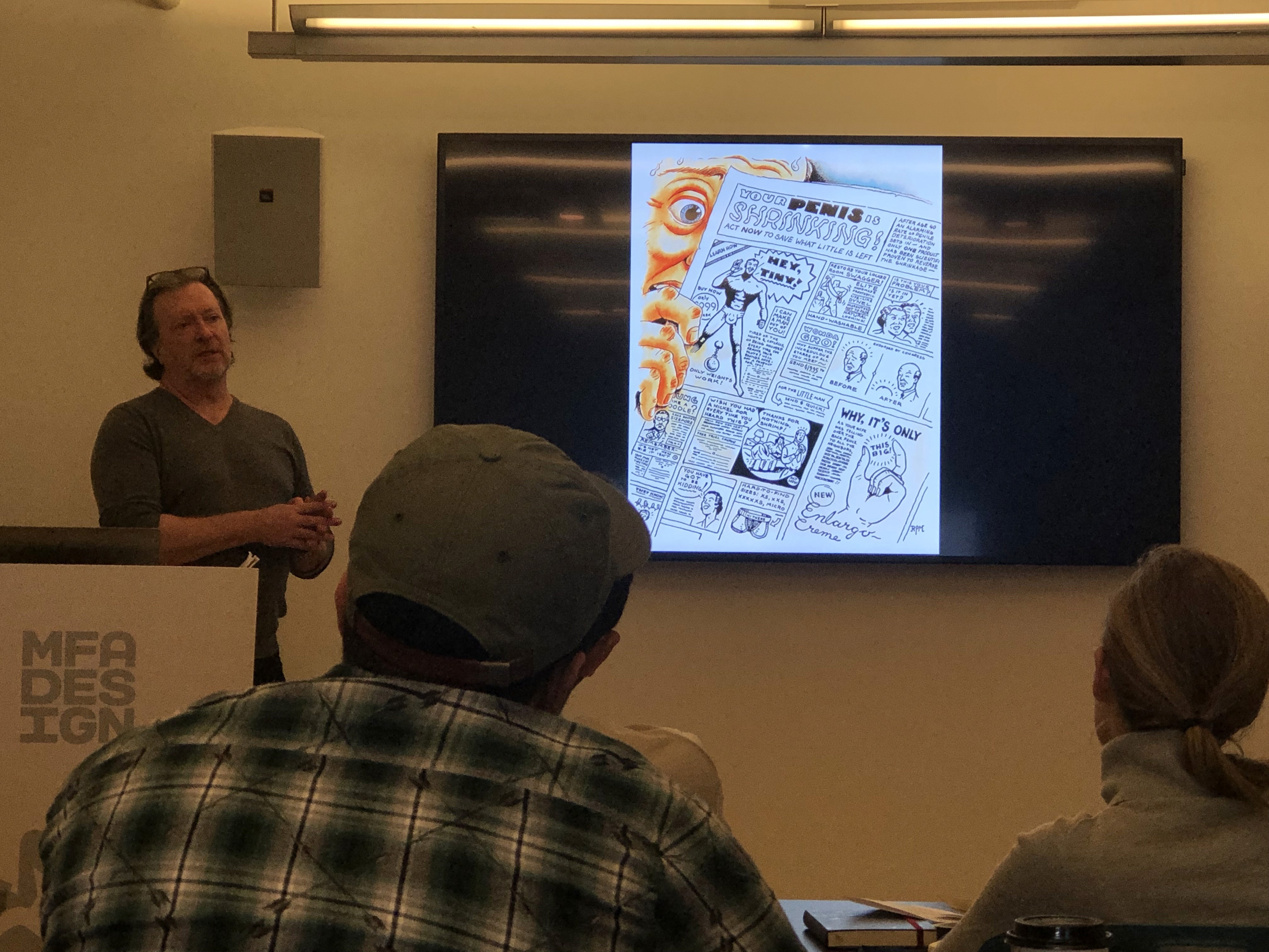 Ross Mac Donald guest lecture showing slides