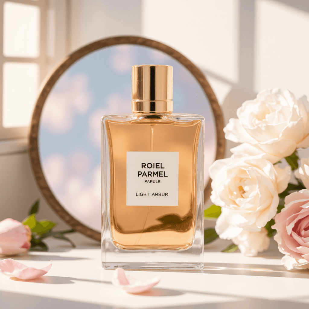 product photography of perfume