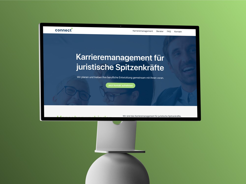 Connect plus Landingpage.