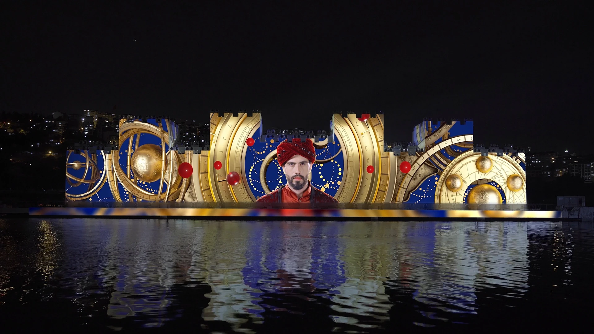 Conquest of Istanbul, large-scale 3D projection mapping spectacle.