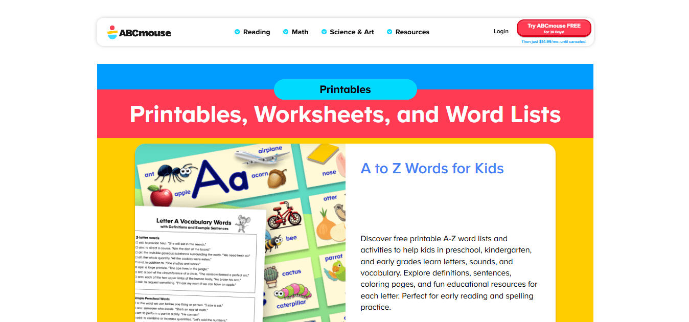 ABCmouse (Game-Based Engagement)