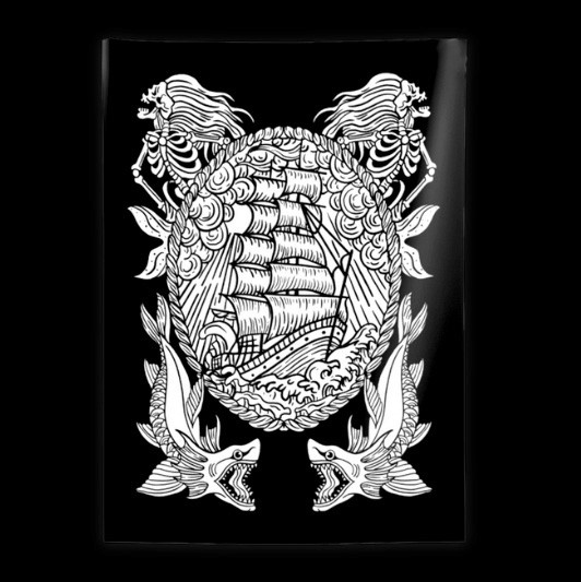 Swift Saint Death Shipwreck Tapestry