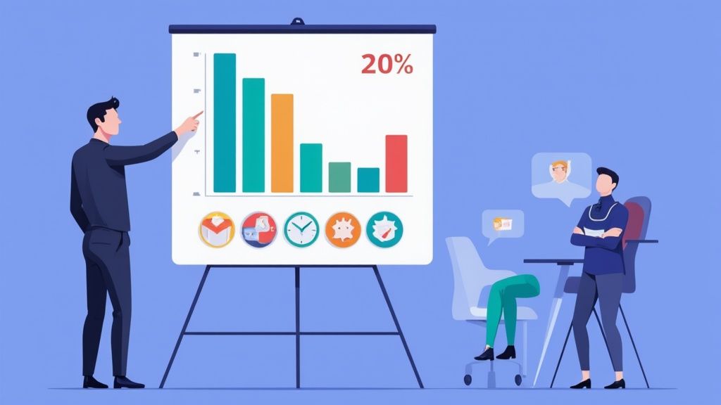 A group of software developers collaborating in a modern office environment.