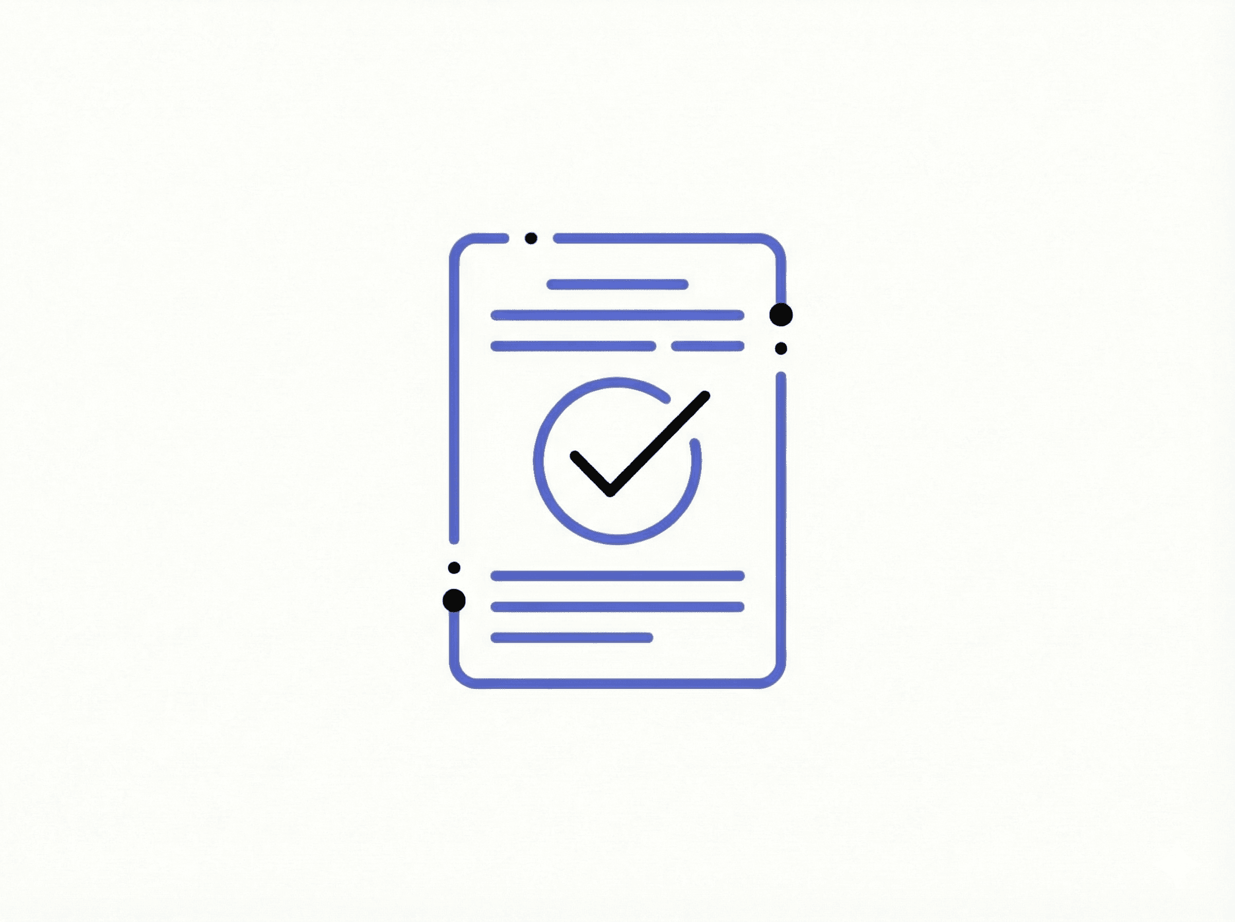 Checkmark icon indicating AI-verified and fraud-detected car maintenance records on AutoArchive