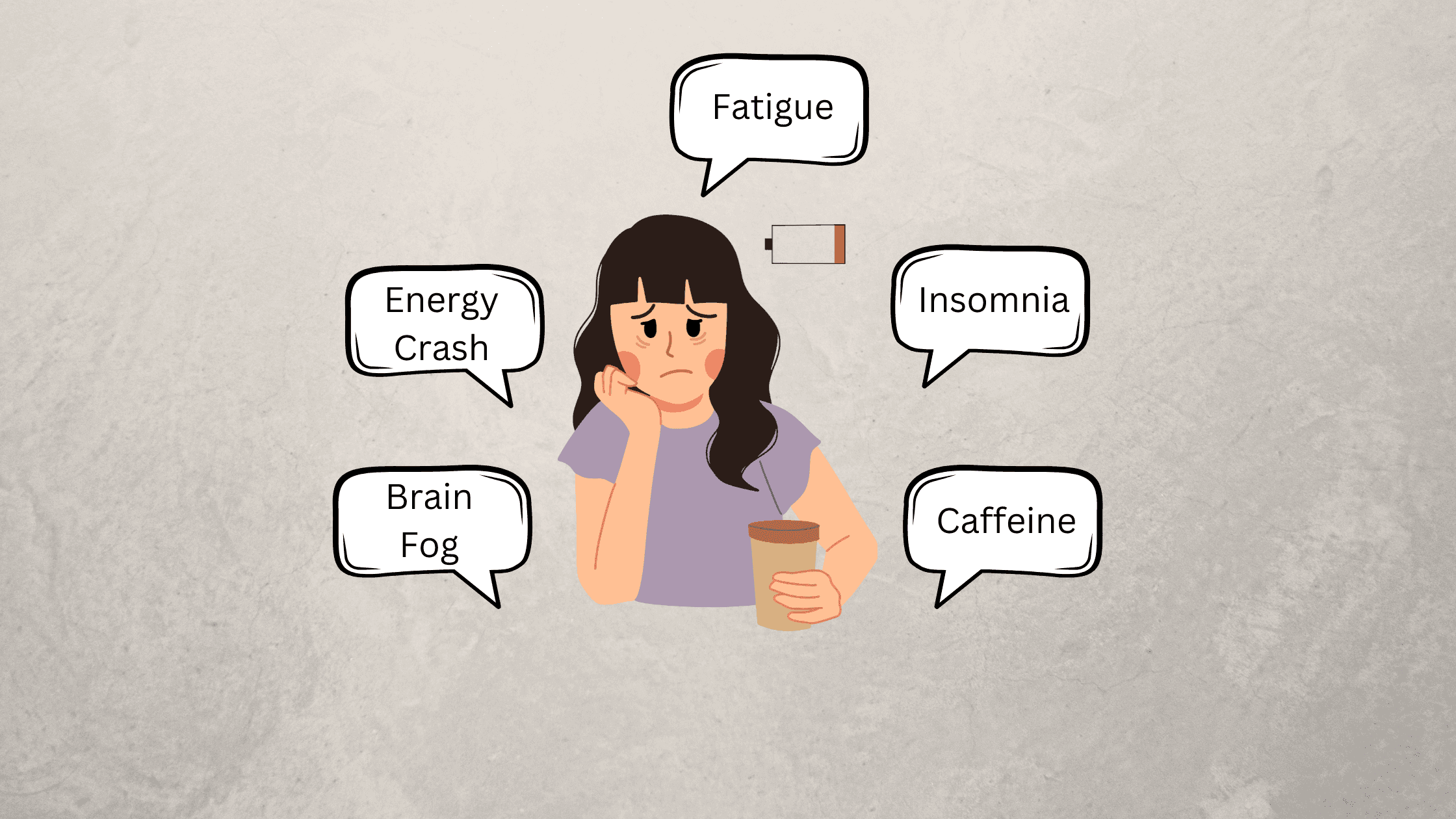 An illustration of Cognitive Bhevioural Therapy with 3 interconnected notes labelled as "Thoughts create feelings", "Fellings create behaviors", and " Behaviours reinforce thoughts". 