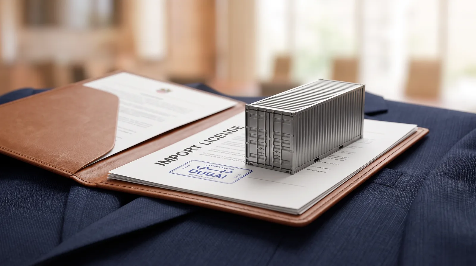 Which License Do You Need to Import Goods Into Dubai beside shipping containers and a customs declaration at a Dubai port