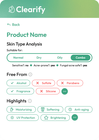 Clearify popup interface