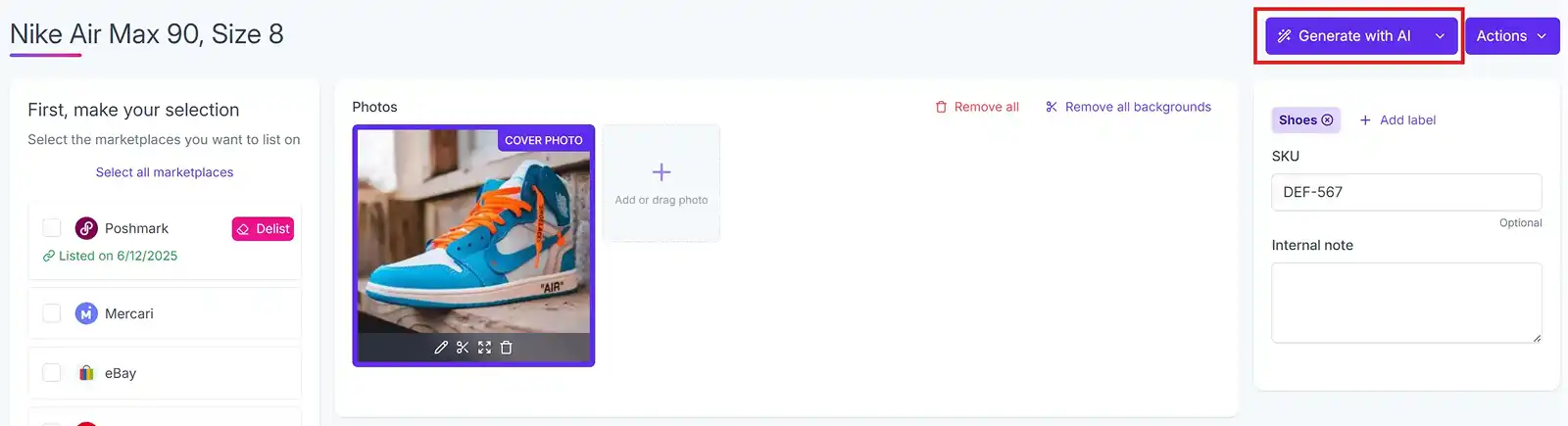 Generate with AI