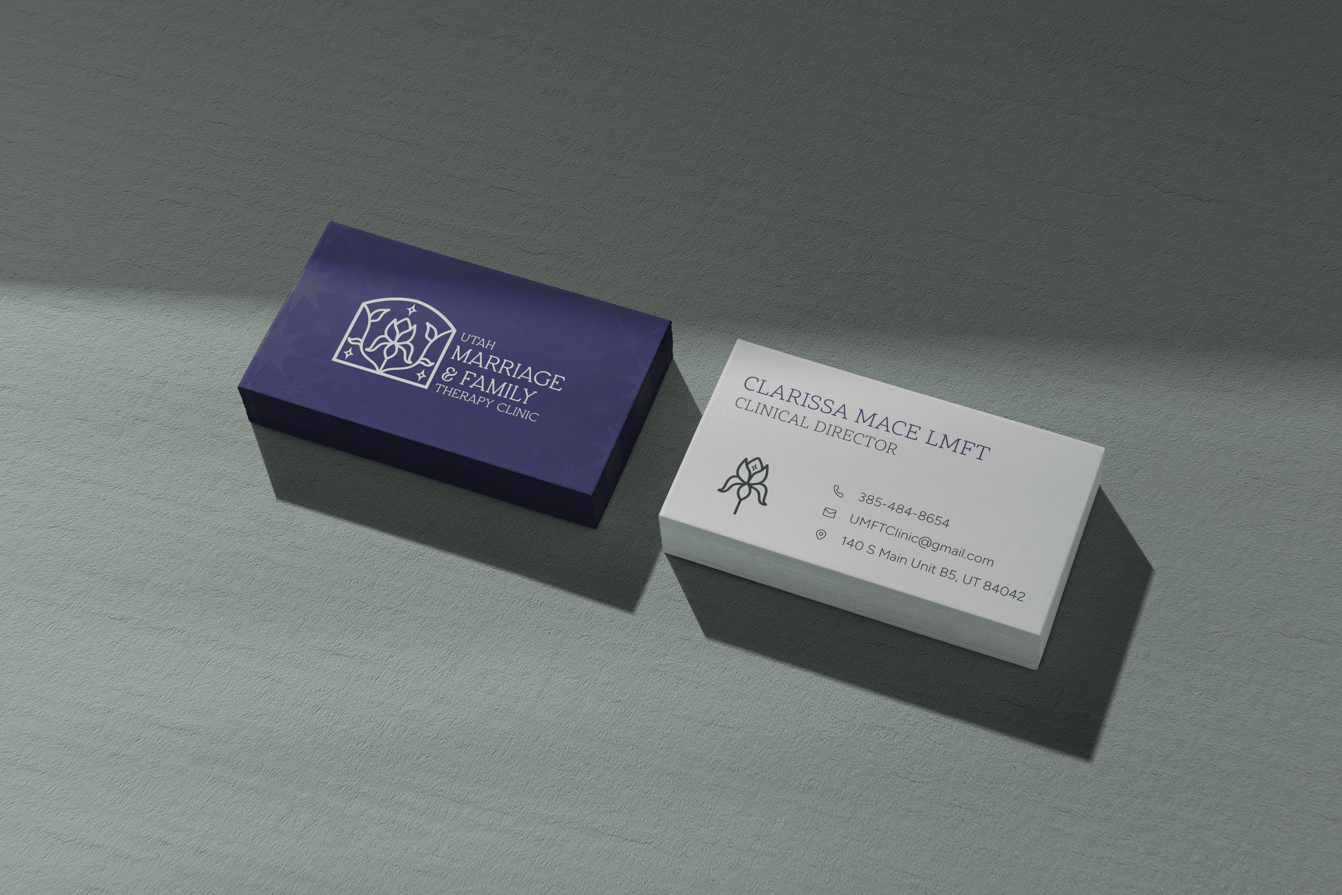 Utah Marriage and Family Therapy Clinic business card