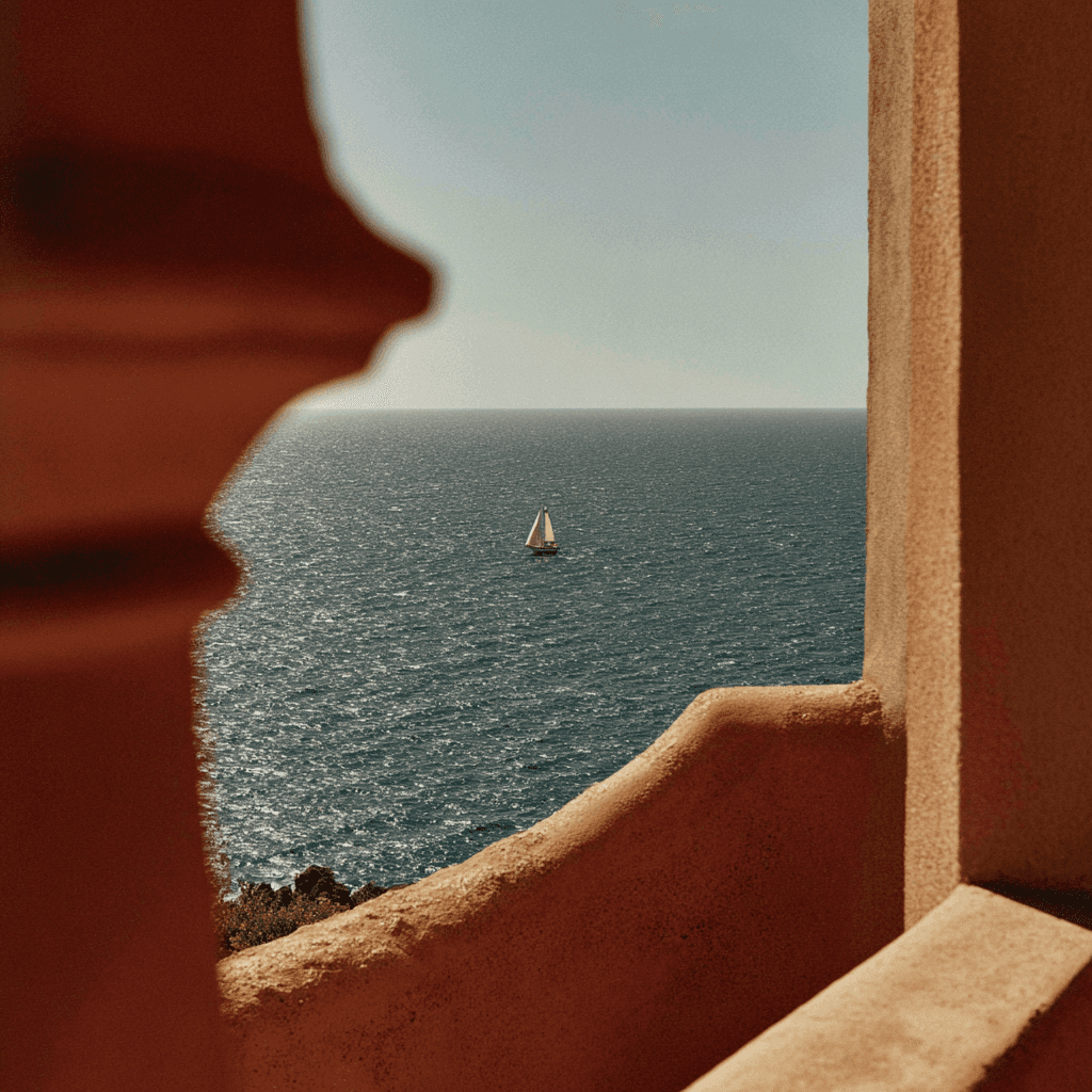Arabian sea with vintage ship and water background