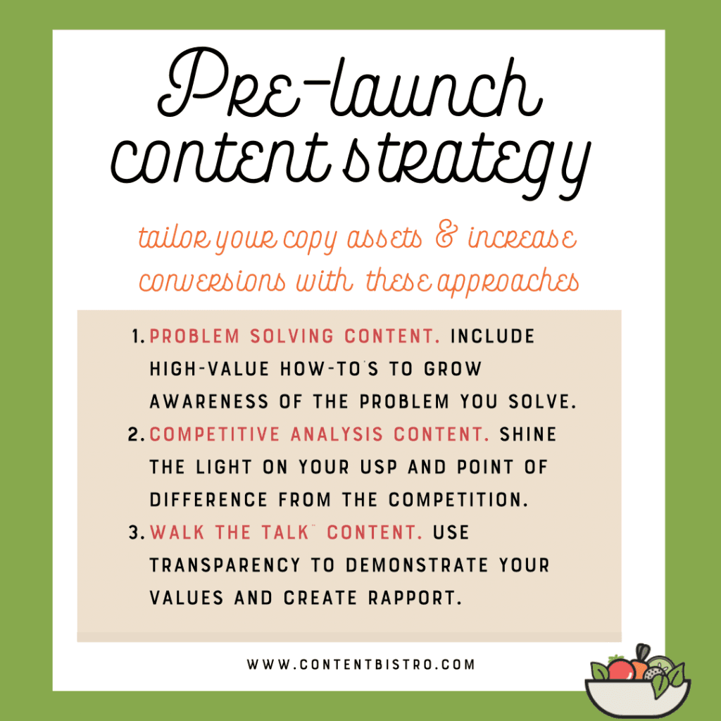 3 content strategies you can include in your prelaunch