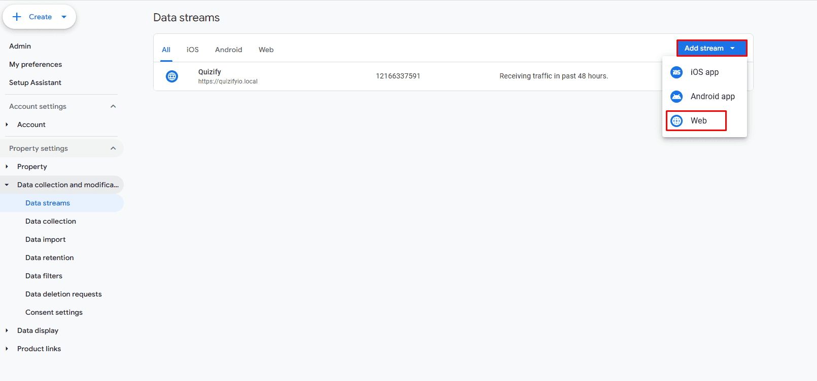 Login to Quizify.io