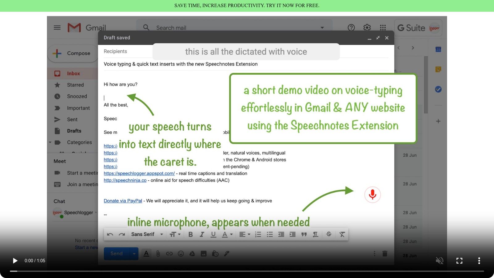 Speechnotes – Voice Typing Anywhere