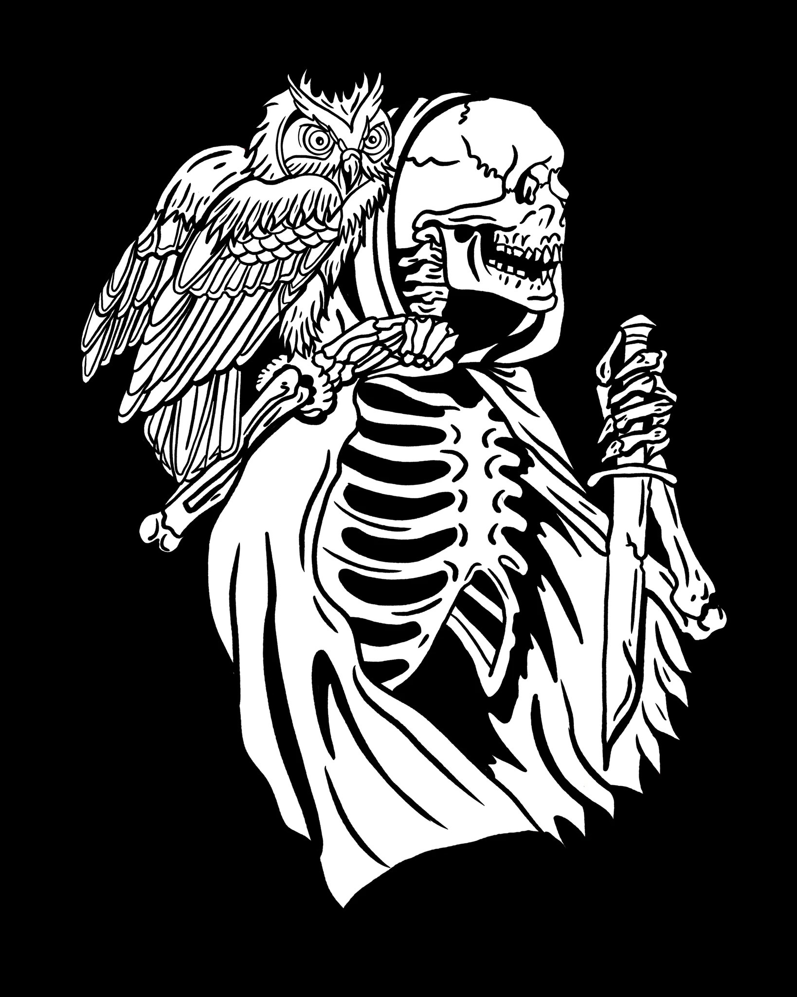 Skeleton Reaper Illustration