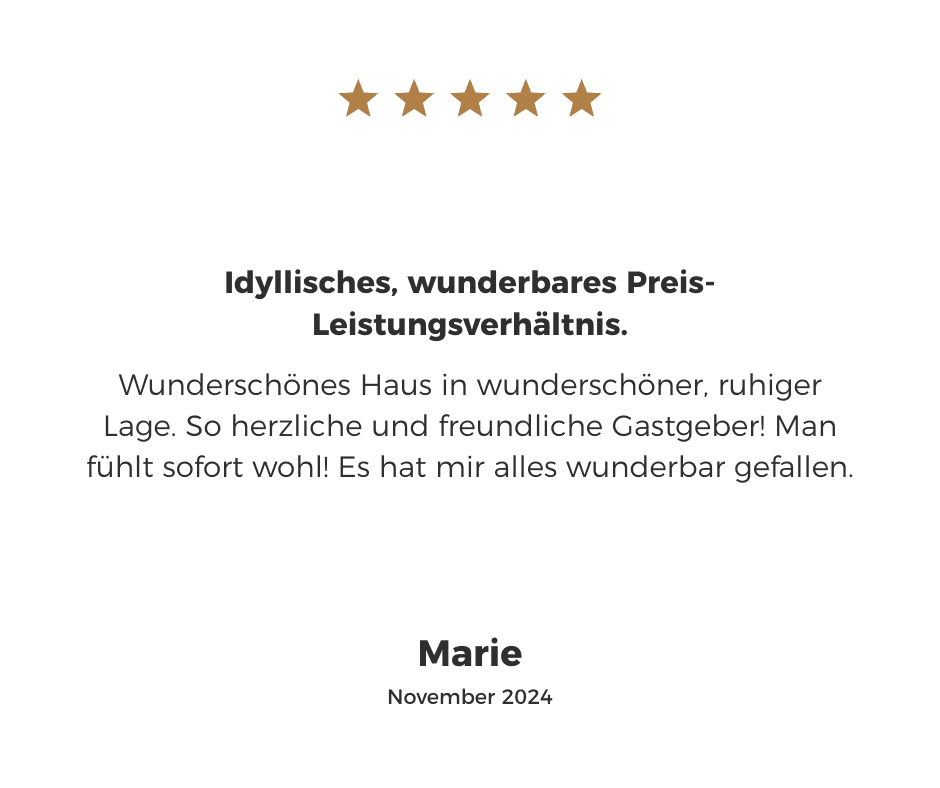 Testimonial Kundenbewertung Hofgut Langenborn