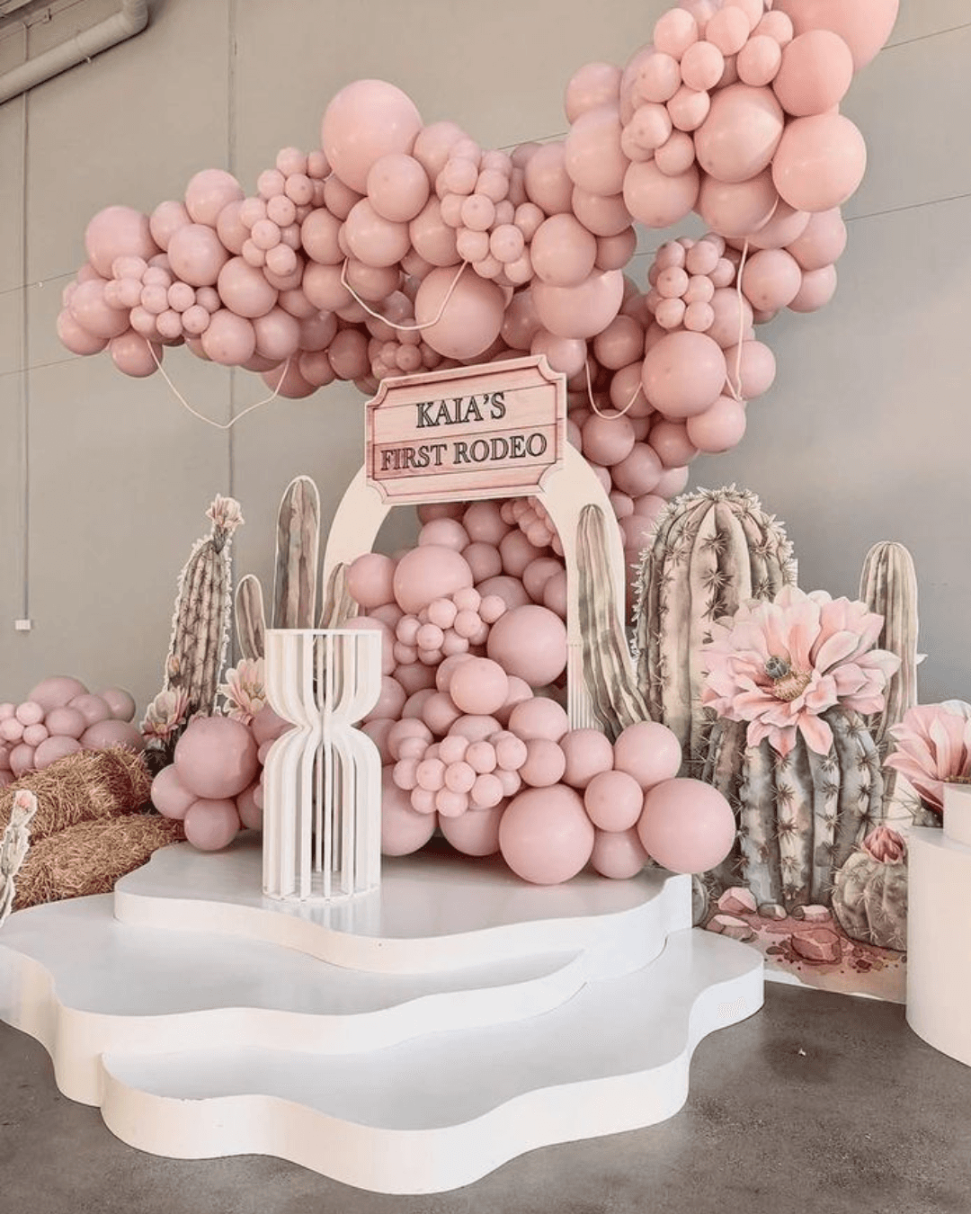 Balloon installation at corporate product launch event