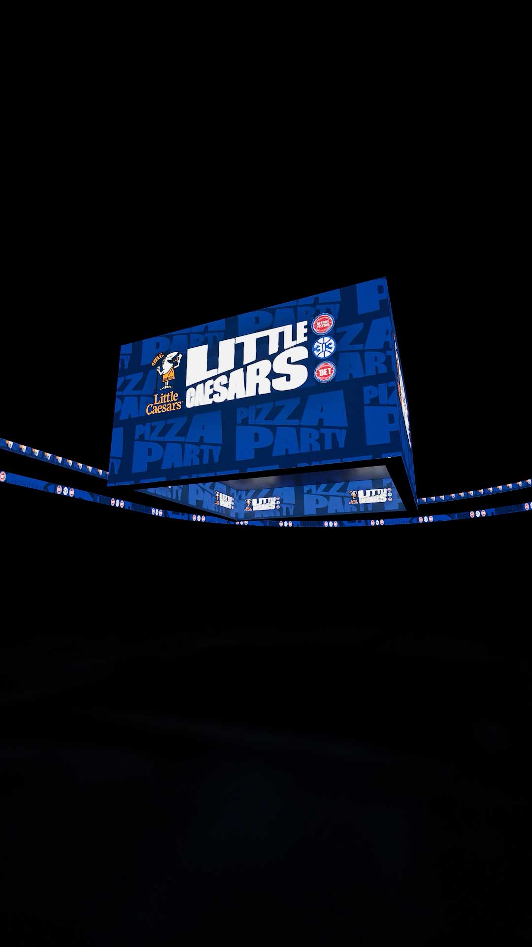 Dynamic basketball game graphics showcasing Detroit Pistons’ brand, produced by top motion design agency