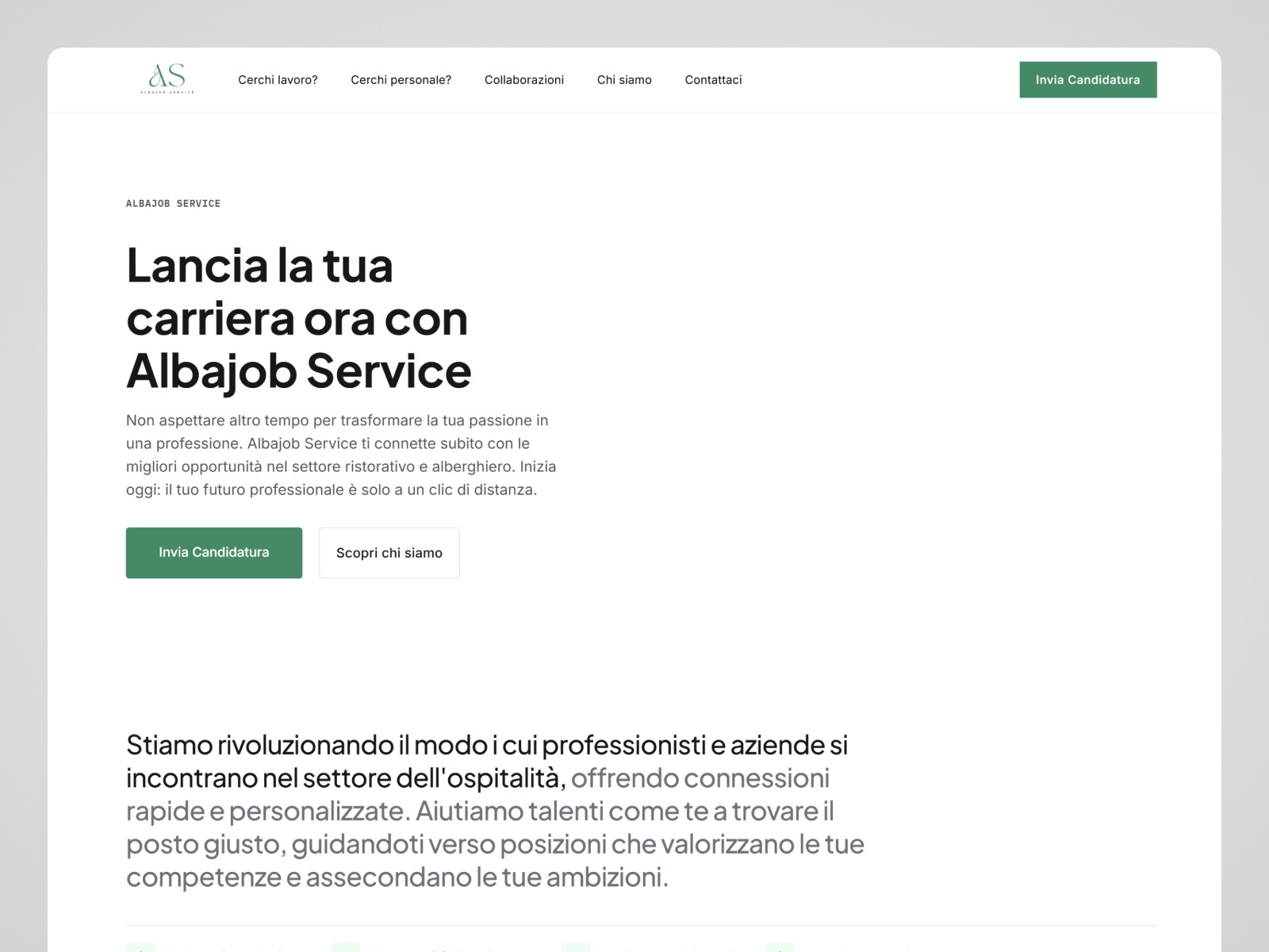 Rappresentazione del sito web realizzato da The Genoese Studio