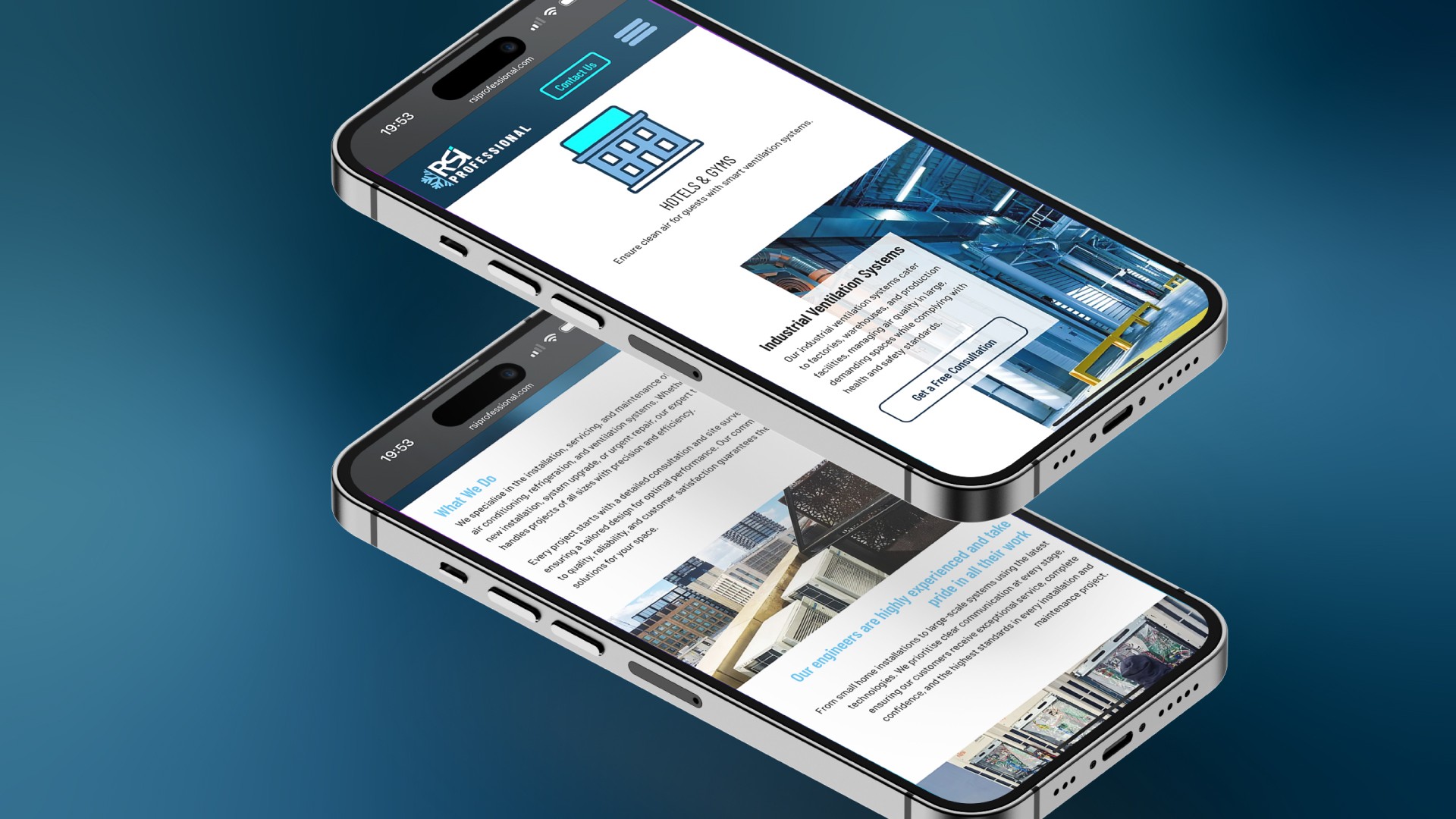 website design - mobile