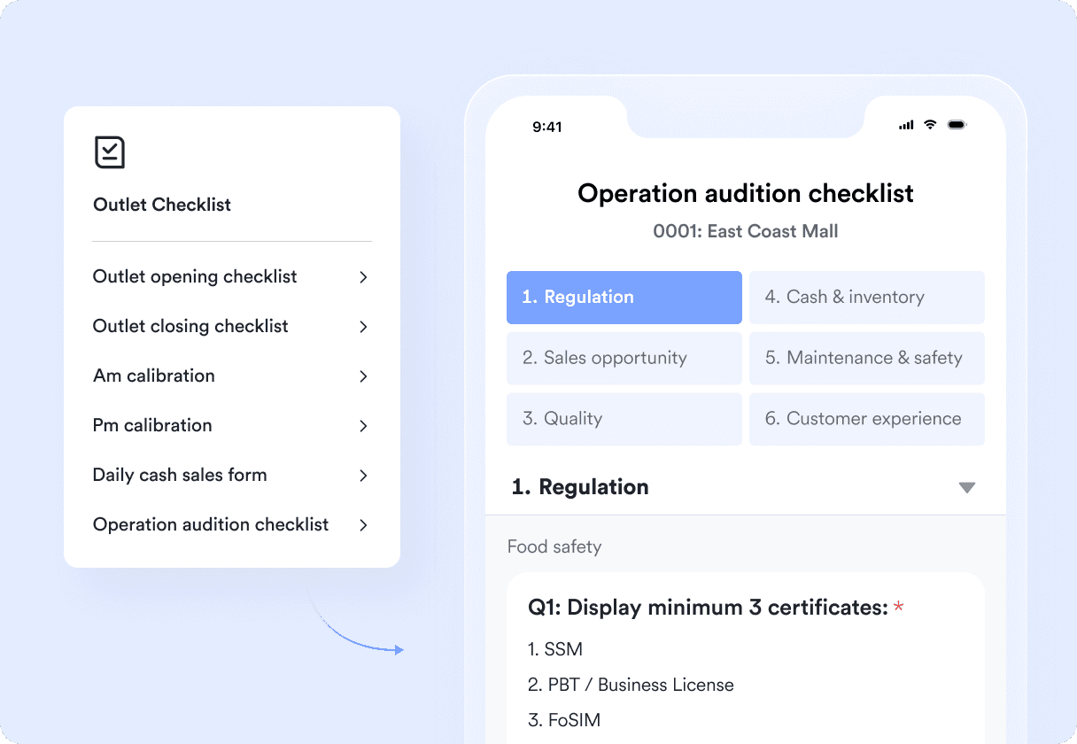 Complete daily SOP checks with unified Lark