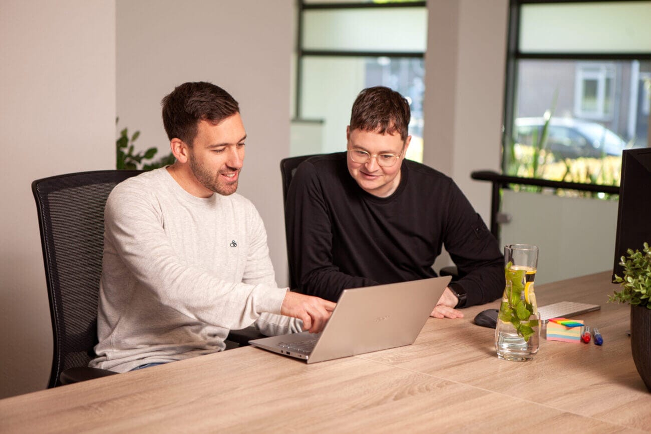 Office discussion scene