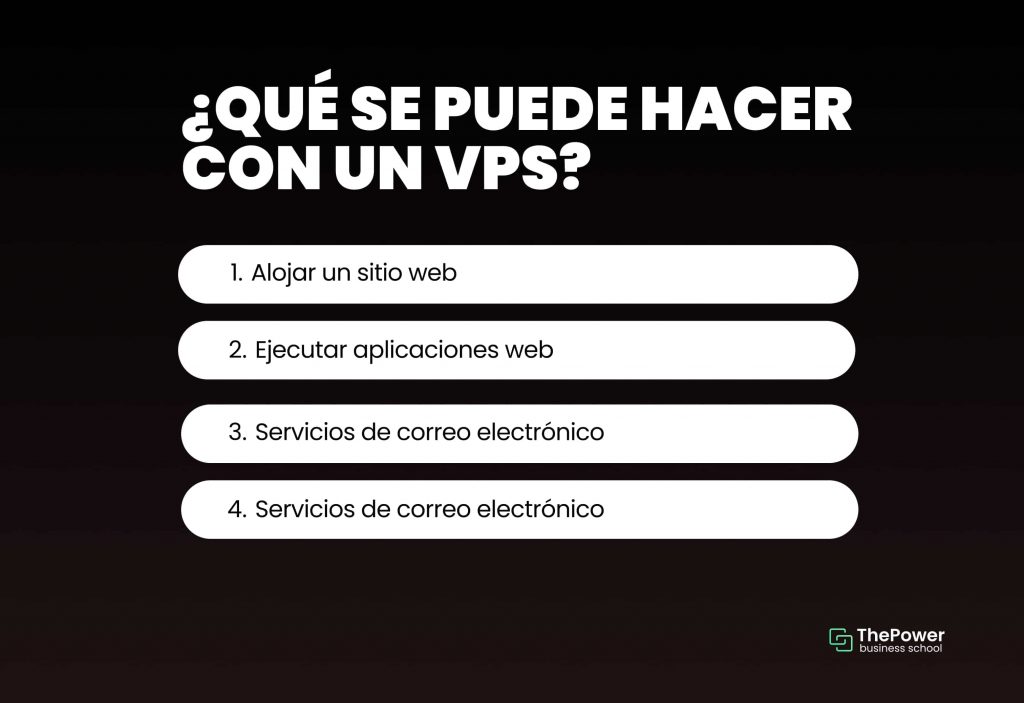 que se puede hacer con un VPS