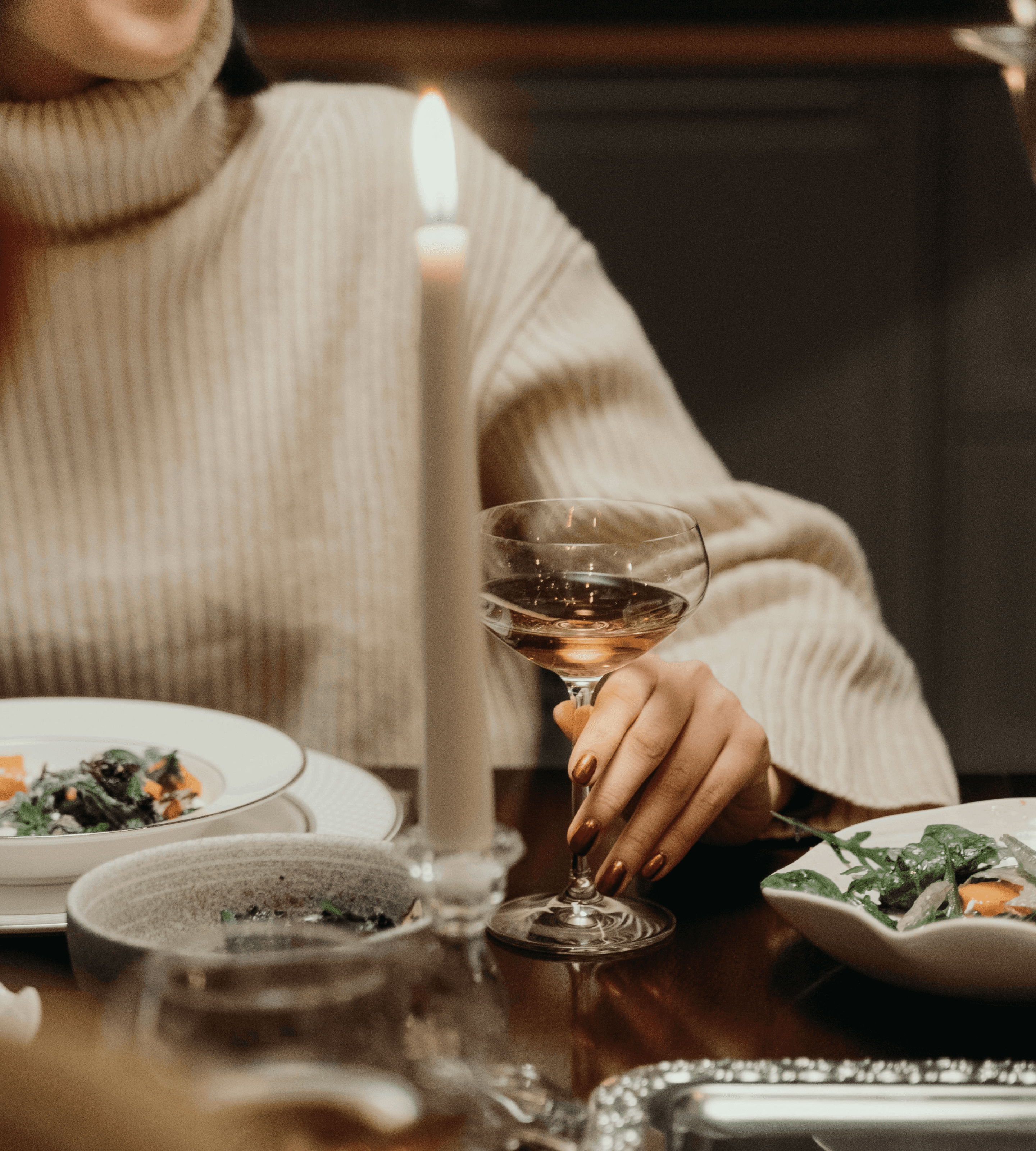 someone is getting ready to drink