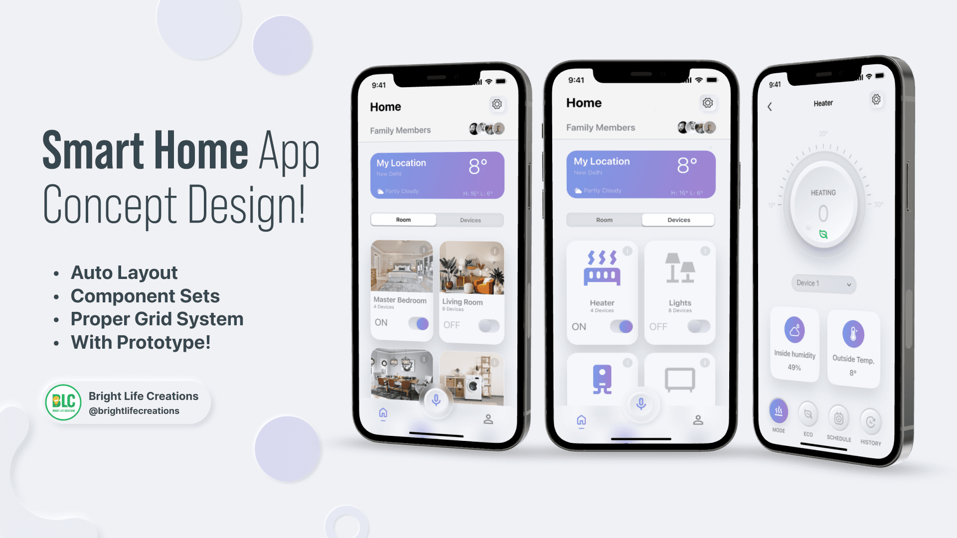 Smart Home App Concept Design & Prototype