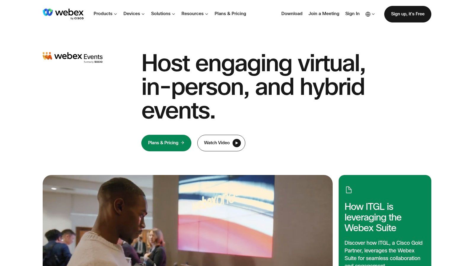 Webex Events (formerly Socio)