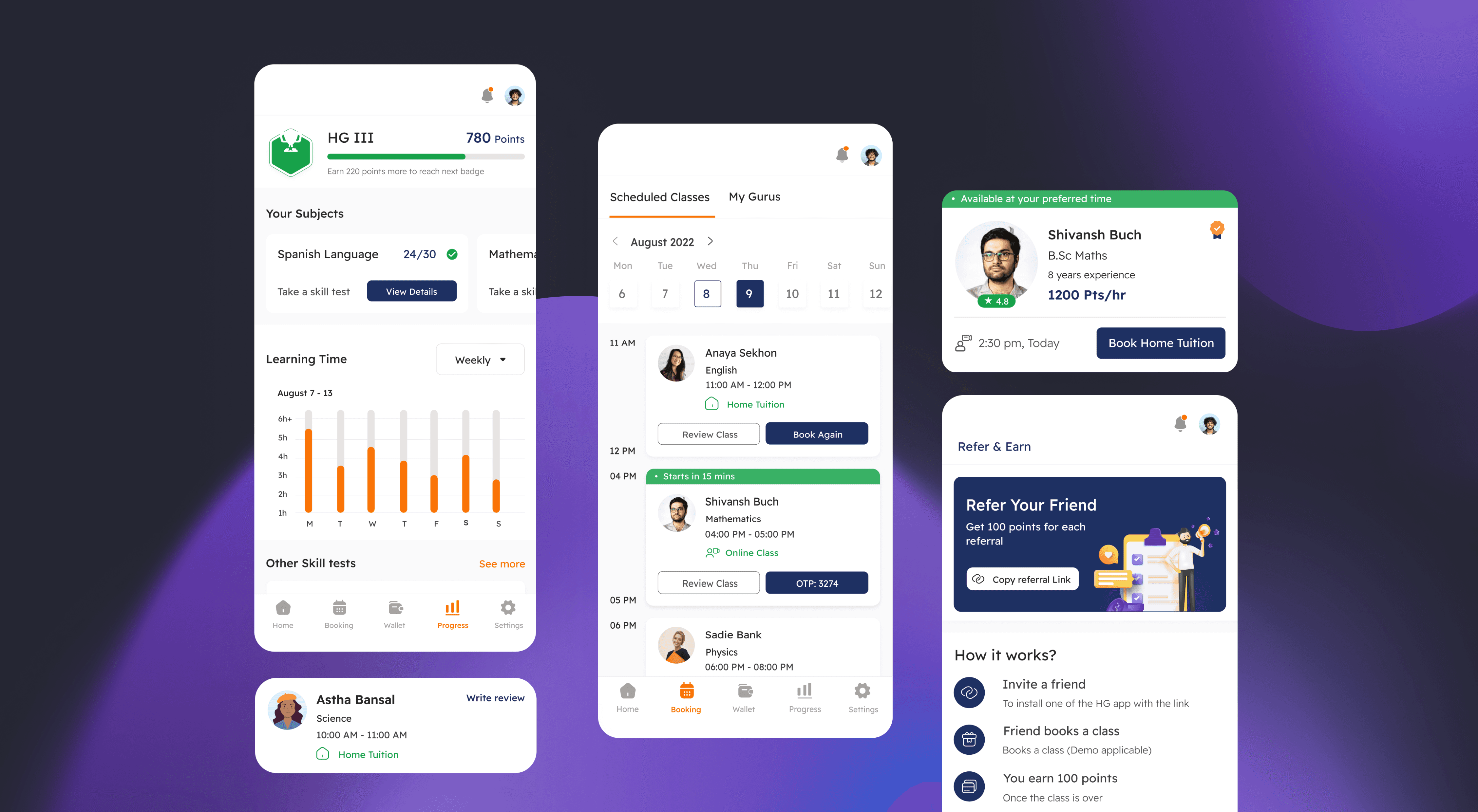 Transforming EdTech with Homeguru - Engaging web and mobile app design for learning.