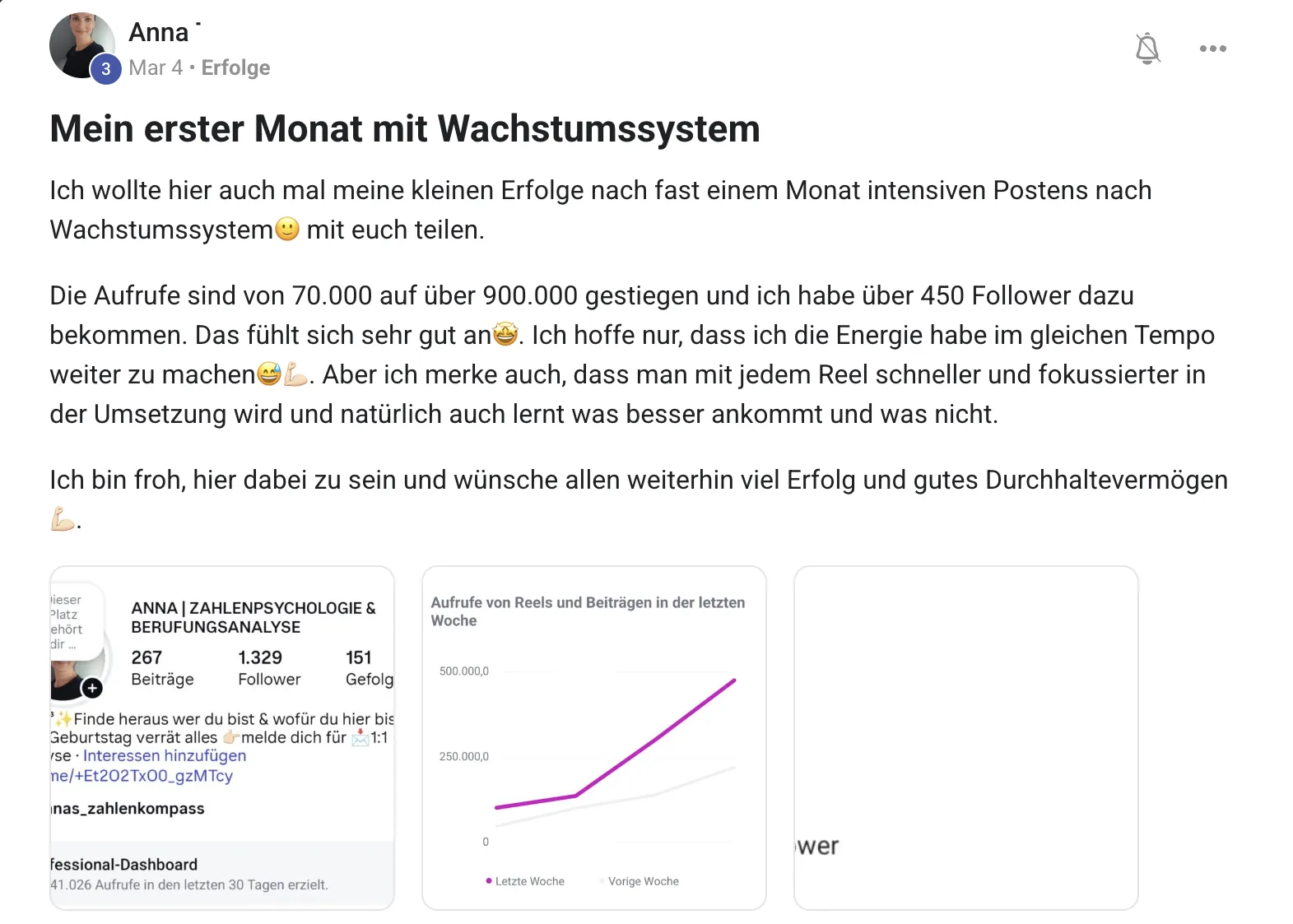 Erfolgsbericht KI Creator Akademie: Anna steigert Aufrufe von 70.000 auf über 900.000 im ersten Monat