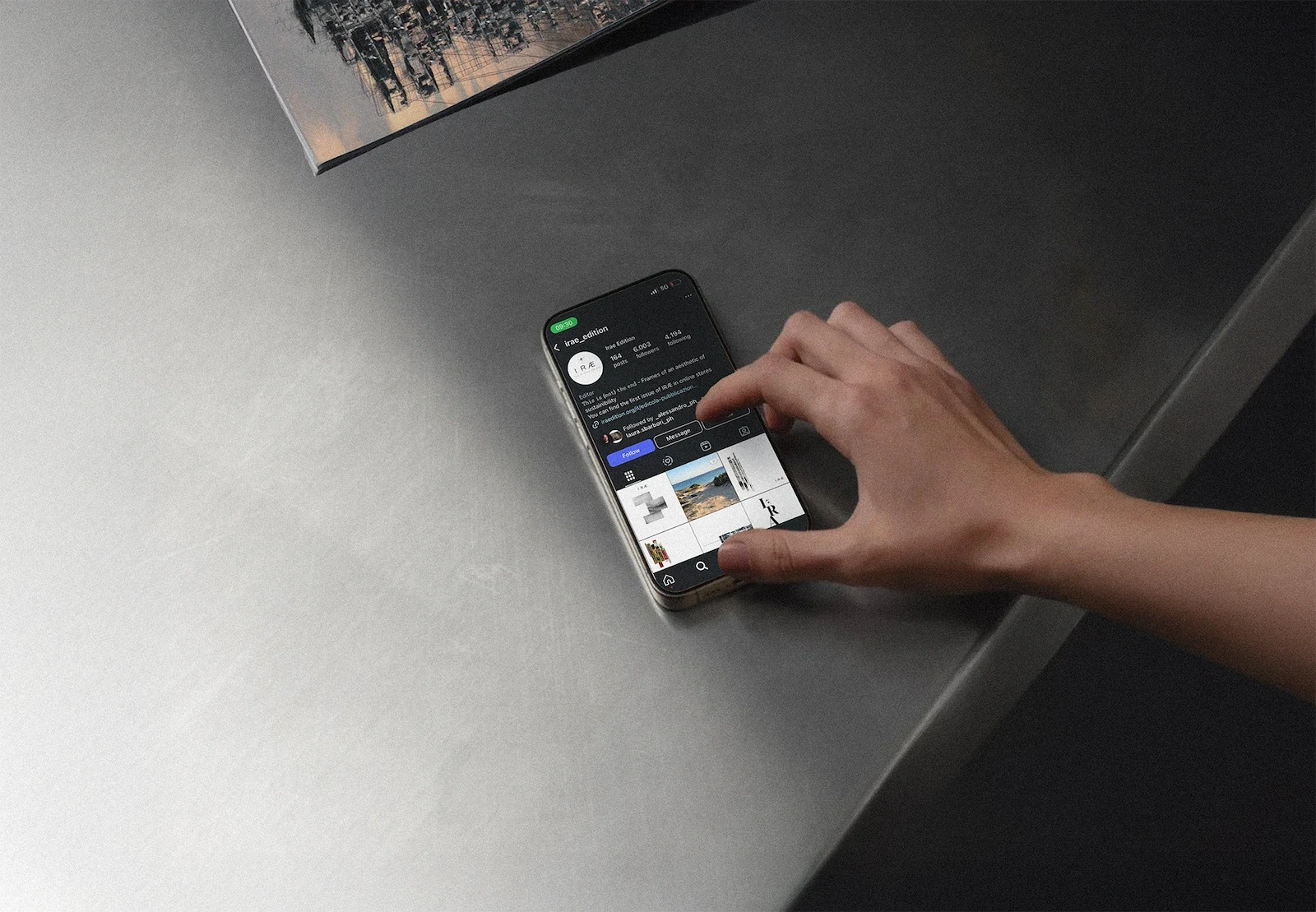 photo of a hand interacting with a phone