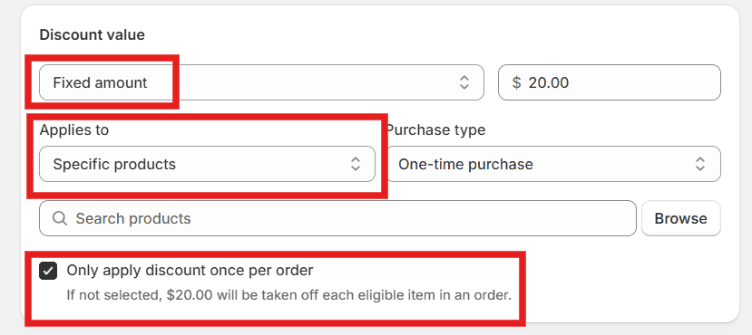 Automatic Discount in Shopify's native discount feature