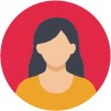 Illustrated female user avatar icon.