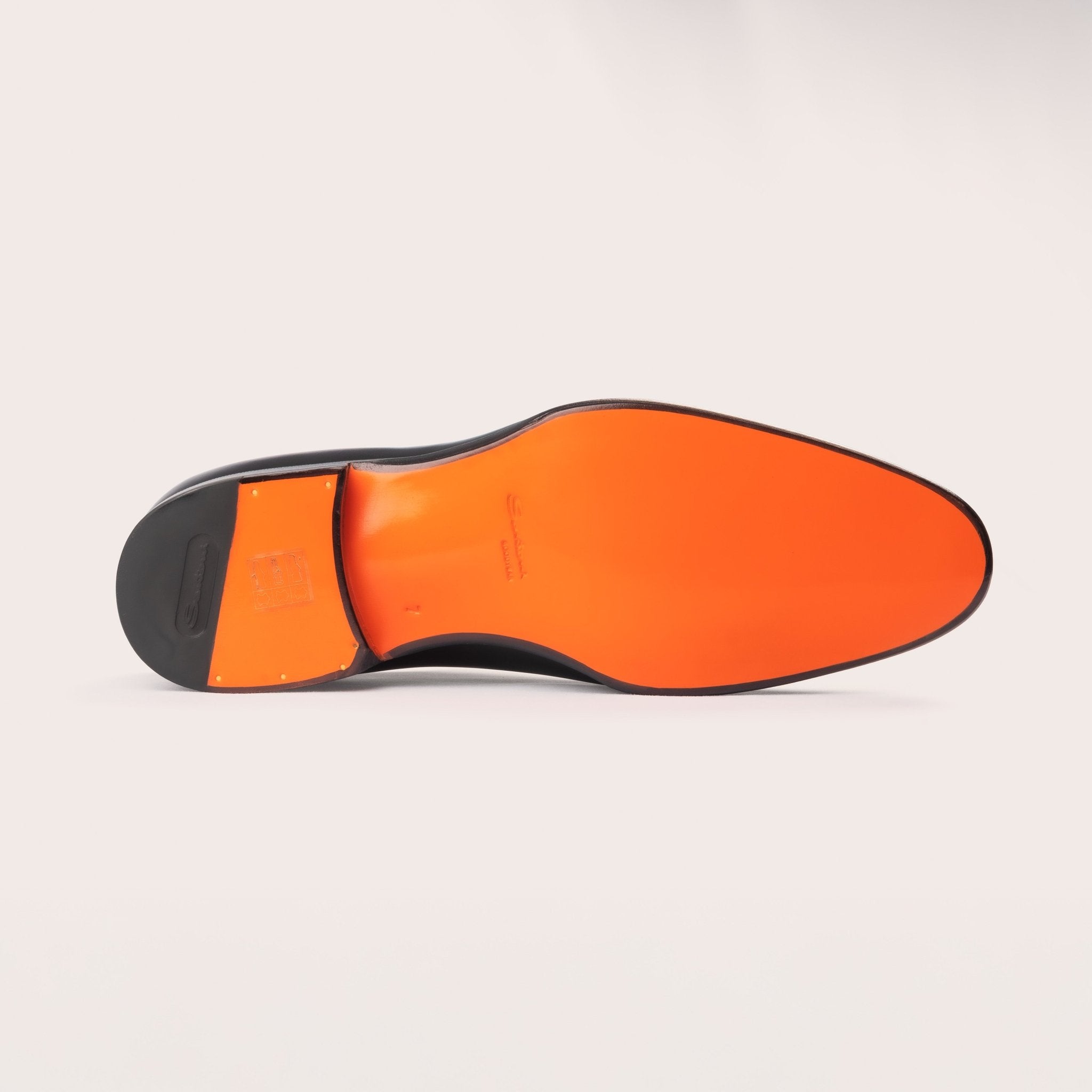 Men's polished black leather Oxford shoe - Mandelli UK