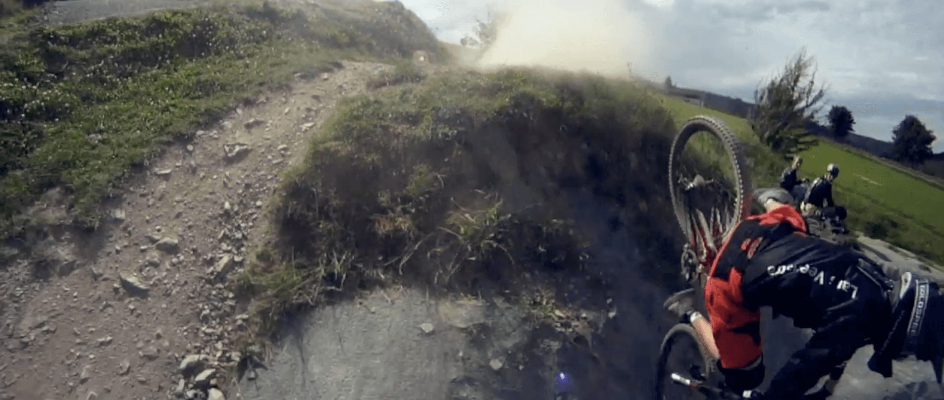 Lars Veenstra crashing